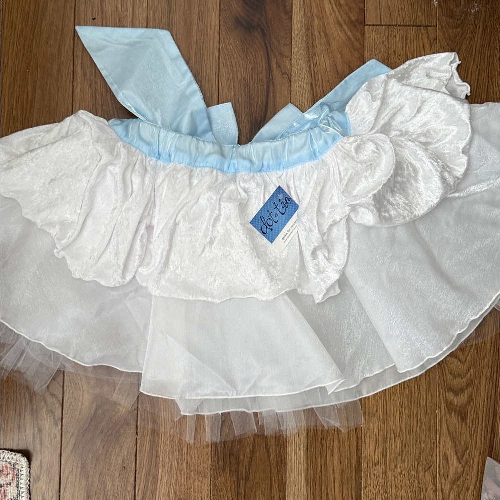 Dottie White and Blue Tutu Skirt